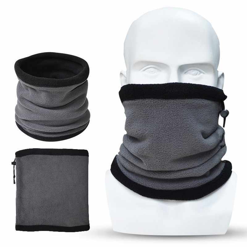 Ζεστό Fleece Περιλαίμιο - Ζιβάγκο με Εσωτερικό Γουνάκι - Multi Neck Warmer Γκρι